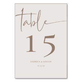 Tarjeta De Mesa Clásico elegante Minimalista moderno