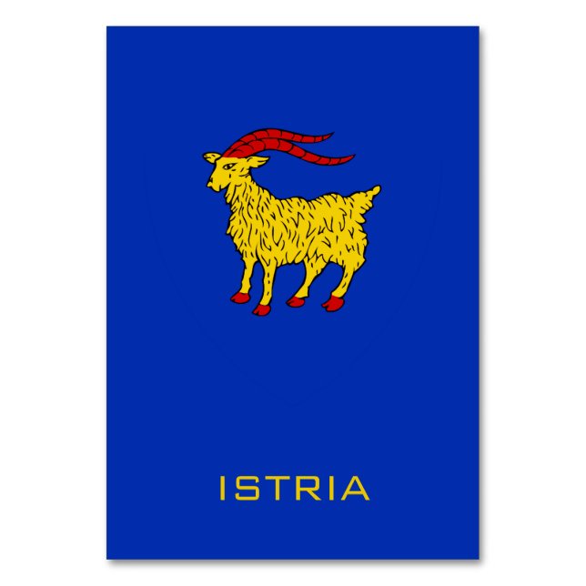 Tarjeta De Mesa Coat of Arms of Istria Adriatic Legacy (Anverso)