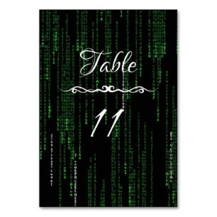 Tarjeta De Mesa Código de matriz