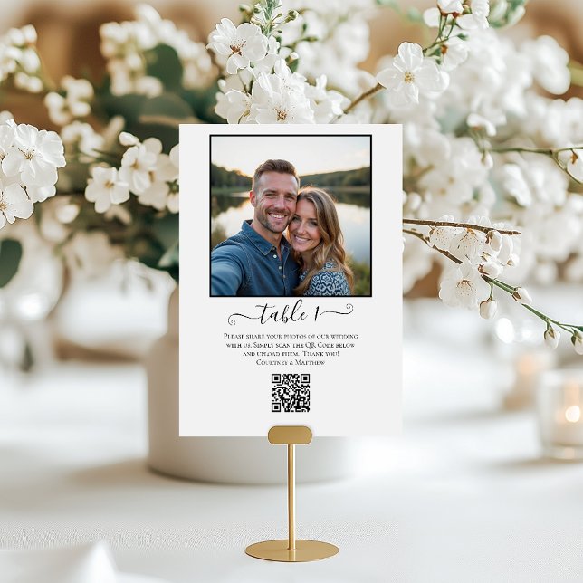 Tarjeta De Mesa Código QR para compartir fotos (Subido por el creador)