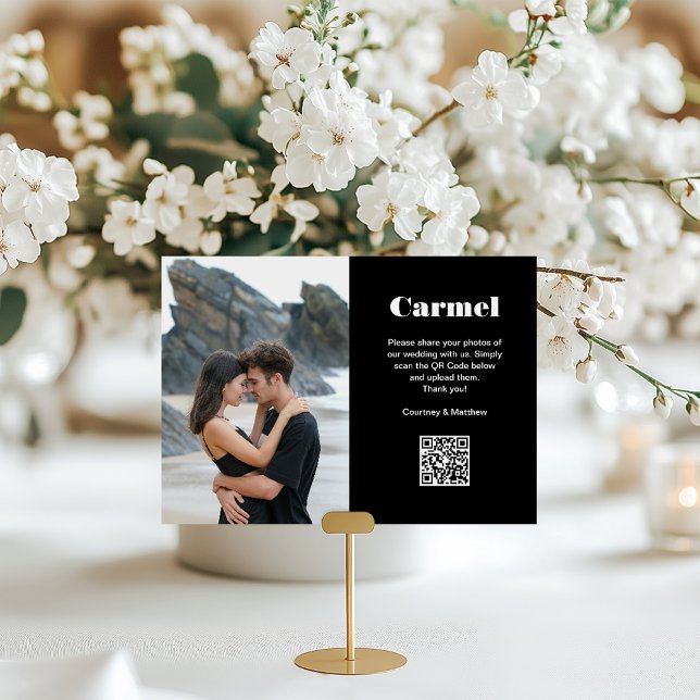 Tarjeta De Mesa Código QR para uso compartido de fotografía de des (Subido por el creador)