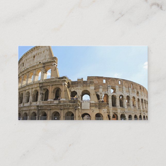 Tarjeta De Mesa Coliseo Roma Fotografía (Anverso)