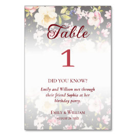 Tarjeta De Mesa Color de agua rosas amarillas rosas rosas, negro b