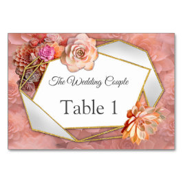 Tarjeta De Mesa Colores exitosos de Apricot Crush