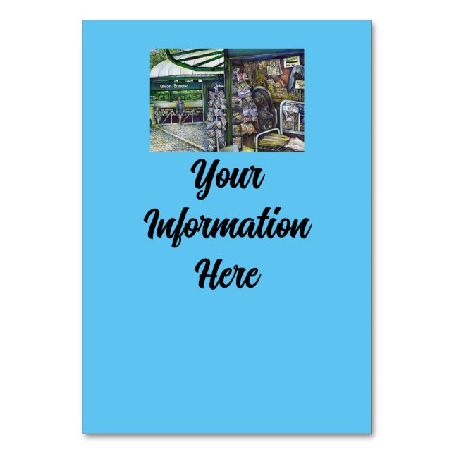 Tarjeta De Mesa ¿Cómo Una Imagen, Inimaginativa? (Anverso)