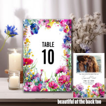 Con foto de dos lados de Meadow Blooms