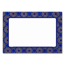 Tarjeta de mesa con patrón africano