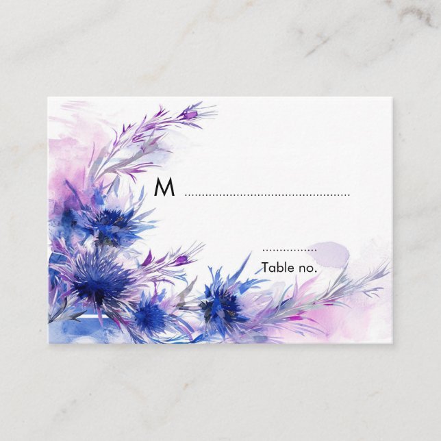 Tarjeta De Mesa Con texto dulce en la parte trasera 💙 Cornflower  (Anverso)