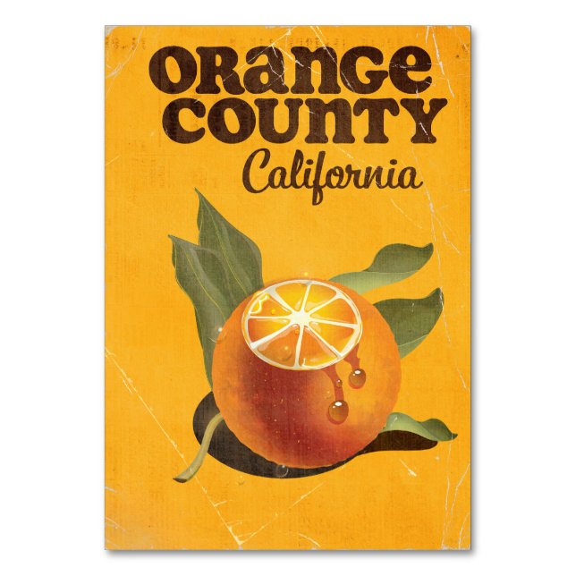 Tarjeta De Mesa Condado de Orange California (Anverso)