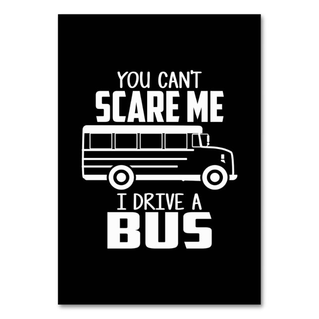 Tarjeta De Mesa Conduciendo Un Autobús (Anverso)