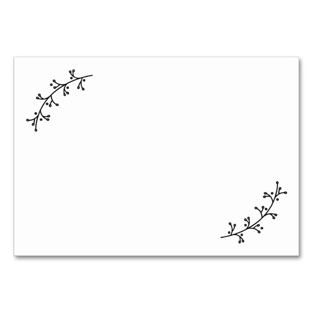 Tarjeta De Mesa Consejos y deseos de Bodas de Rústicos (Anverso)