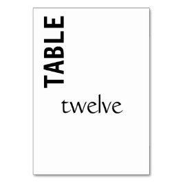 Tarjeta De Mesa Contemporáneo negro y blanco