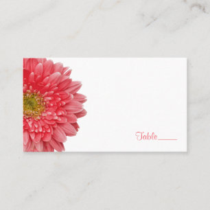 Tarjeta De Mesa Coral Gerbera Gerber Daisy Boda Place Card