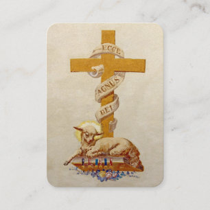 Tarjeta De Mesa Cordero de Dios Oración Católica del Cardenal Newm