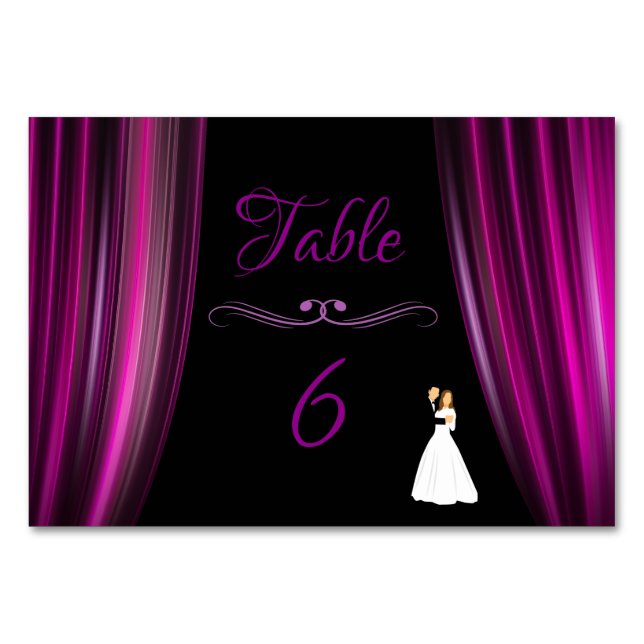 Tarjeta De Mesa Cortina de teatro (Anverso)