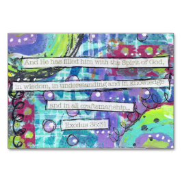 Tarjeta De Mesa Craftmanship-Exodus 35:31