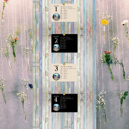 Tarjeta De Mesa Cránulos góticos de Hallowen Tarot El Boda de los