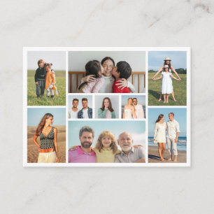 Tarjeta De Mesa Crea tu propio collage de 9 fotos