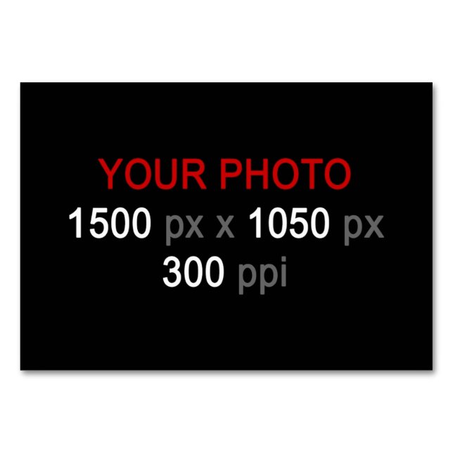 Tarjeta De Mesa Creación personal (Anverso)