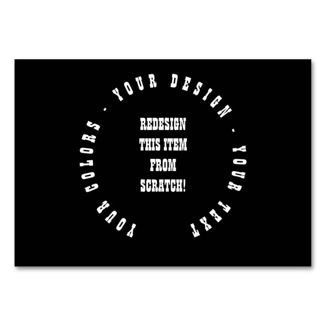 Tarjeta De Mesa Crear el propio (Anverso)