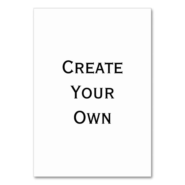 Tarjeta De Mesa Crear el propio (Anverso)