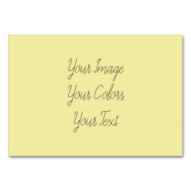 Tarjeta De Mesa Crear el propio (Anverso)