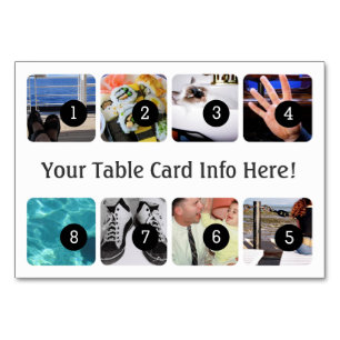 Tarjeta De Mesa Crear su propia foto Mostrar 8 imágenes