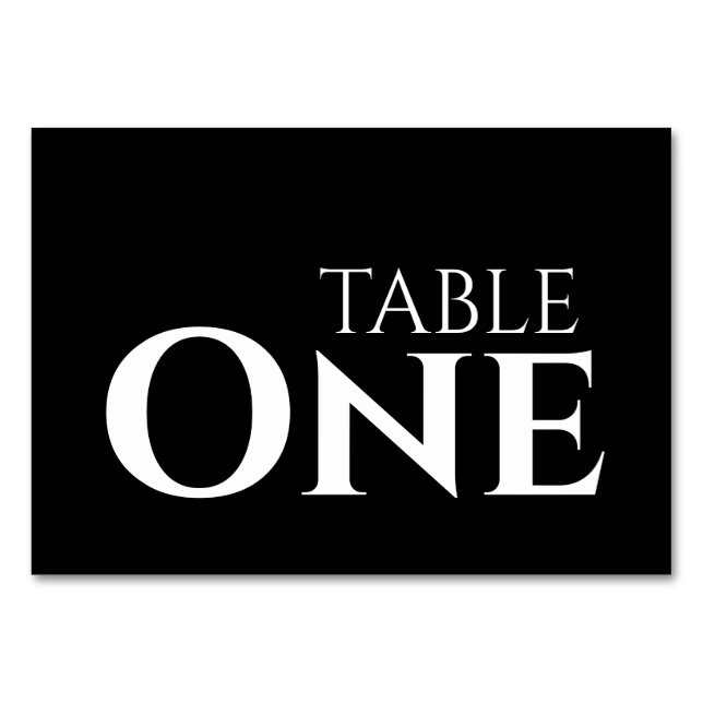 Tarjeta De Mesa Crear su propio número de Personalizado (Anverso)