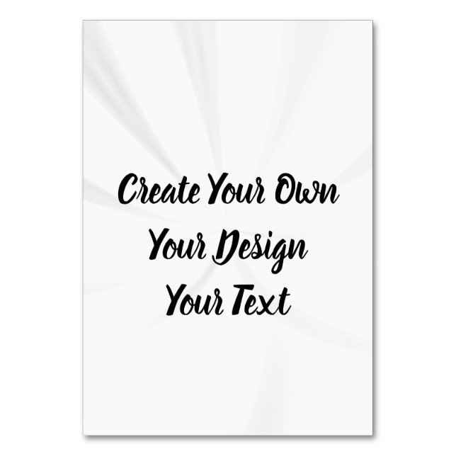 Tarjeta De Mesa Crear su propio personal (Anverso)