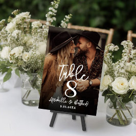 Tarjeta De Mesa Create Your Own Photo Wedding Favor Table Sign