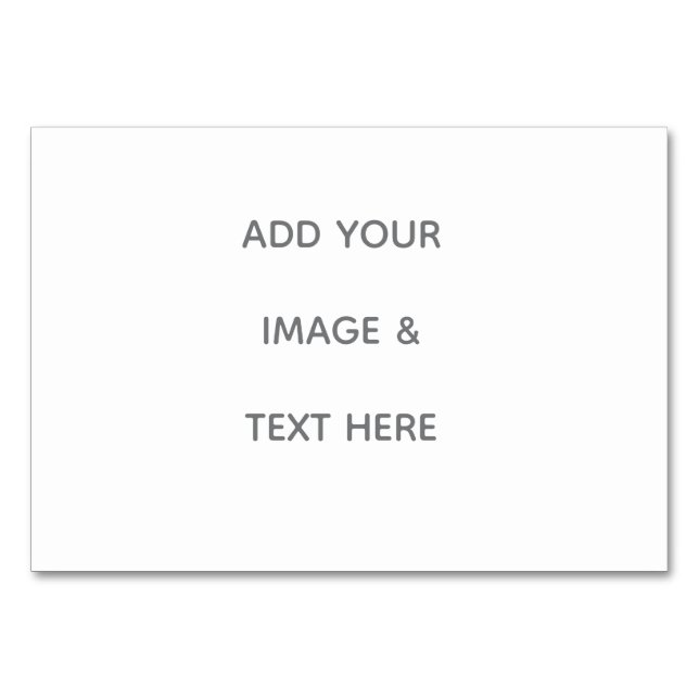 Tarjeta De Mesa Create Your Own white  (Anverso)