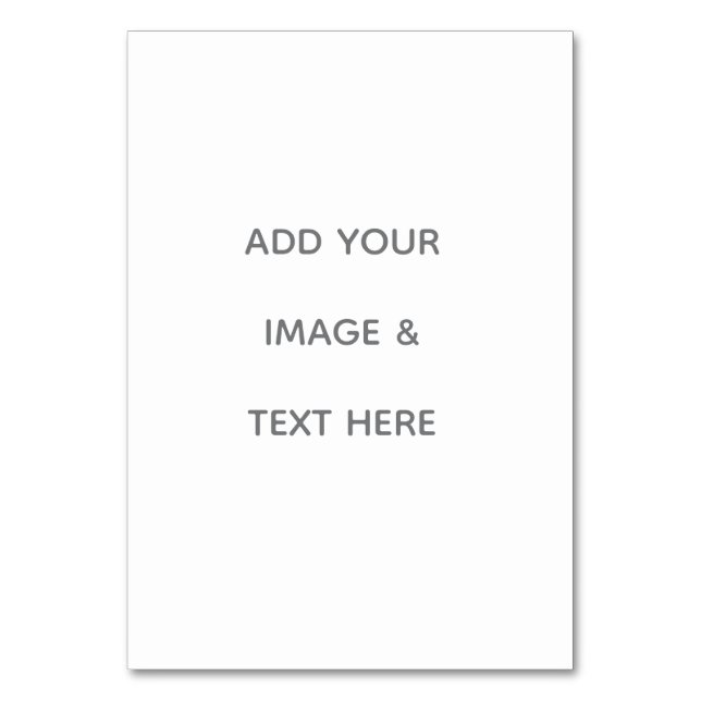 Tarjeta De Mesa Create Your Own white  (Anverso)