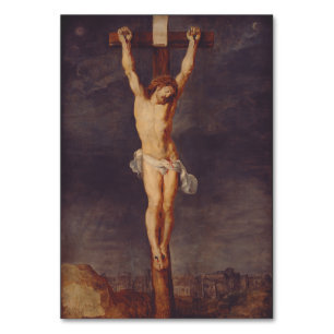 Tarjeta De Mesa Cristo muerto en la cruz por Peter Paul Rubens Art
