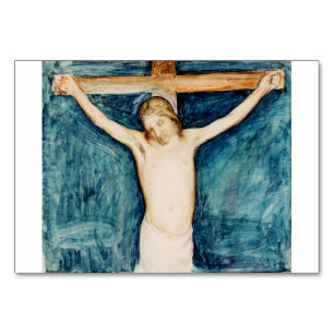 Tarjeta De Mesa Crucifixión del Retablo de la Iglesia