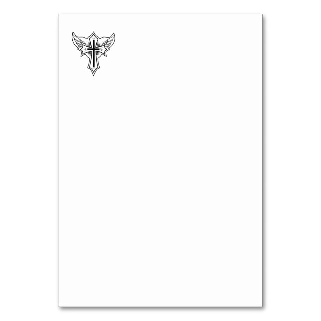 Tarjeta De Mesa Cruz cristiana (Anverso)