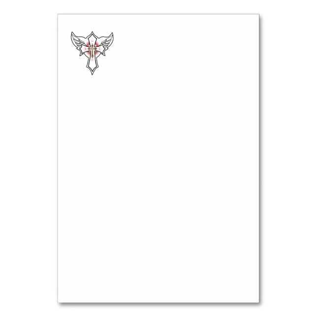 Tarjeta De Mesa Cruz cristiana (Anverso)
