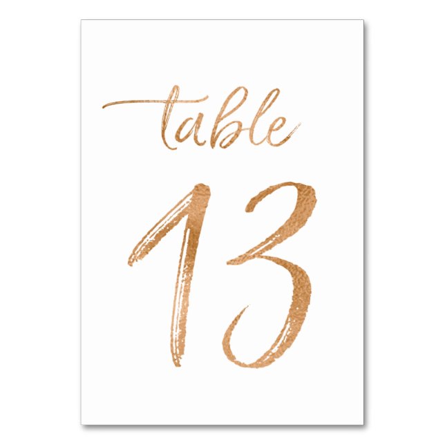 Tarjeta De Mesa Cuadro Nº 13 (Anverso)