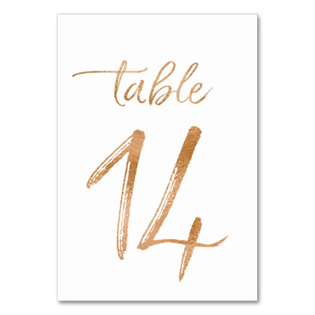 Tarjeta De Mesa Cuadro Nº 14 (Anverso)