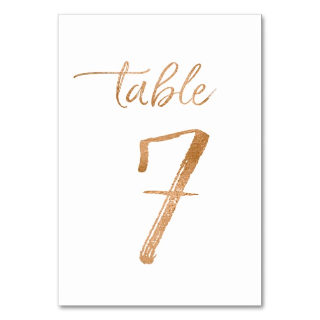 Tarjeta De Mesa Cuadro No. 7 (Anverso)