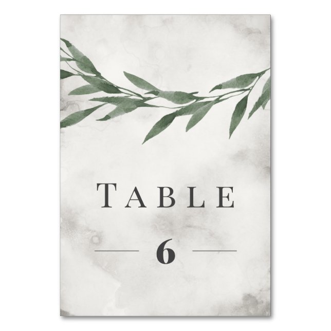 Tarjeta De Mesa Cuadro No. clásico RÚSTICO (Reverso)