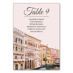 Tarjeta De Mesa Cuadros de Venecia, Italia