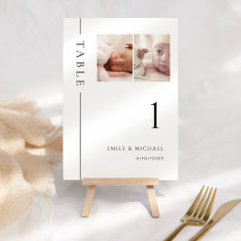 Tarjeta De Mesa Cuando éramos Bodas de edad Número de tabla Rótulo