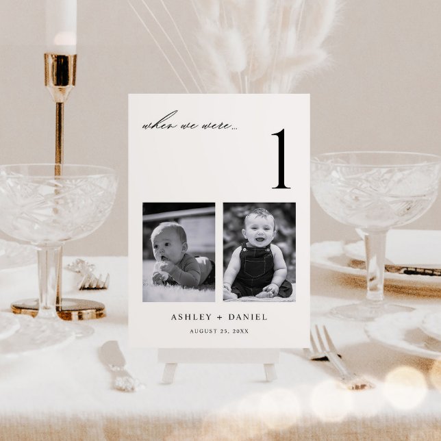 Tarjeta De Mesa Cuando éramos foto de edad (Subido por el creador)