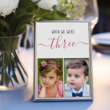 Cuando éramos tres Fotos de la infancia Guión Boda
