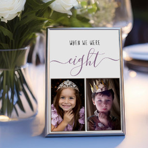 Tarjeta De Mesa Cuando Teniamos Ocho Guión Fotos de la Infancia Bo