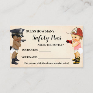 Tarjeta De Mesa Cuántos Imperdibles Juego de Cartas Little Recruit