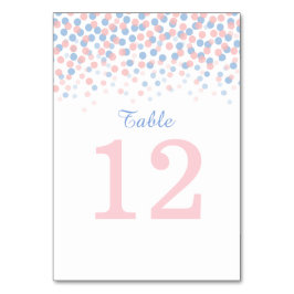 Tarjeta De Mesa Cuarteto rosa rosado y números de tabla de Boda de