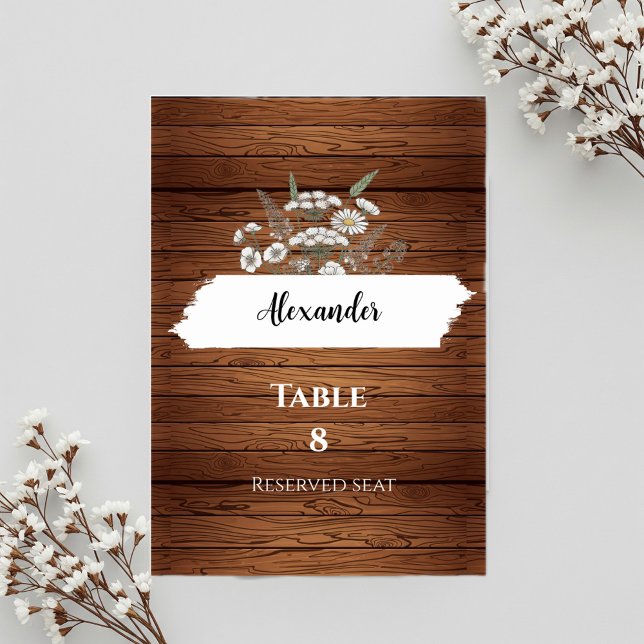 Tarjeta De Mesa Custom wedding placeholder card (Subido por el creador)
