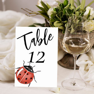 Tarjeta De Mesa Cute Ladybug Baby Shower
