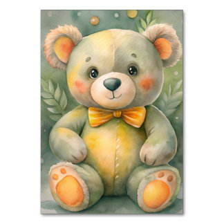 Tarjeta De Mesa Cute Teddy Bear